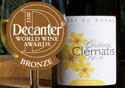 Médaille de Bronze Decanter 2012 sur la cuvée Elégance 2010