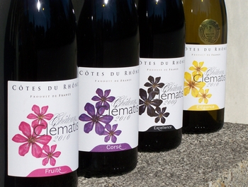 La gamme de vins